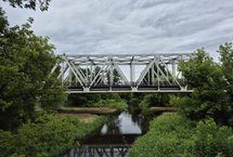 Widok na most kolejowy w Rawce k. Skierniewic, fot. PLK SA