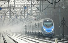 Pendolino na zimowych torach