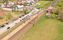 Widok z góry na stację Godętowo. fot. Szymon Danielek PLK