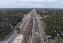 Zdjęcie z lotu ptaka na linii LK7