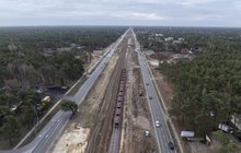 Zdjęcie z lotu ptaka na linii LK7