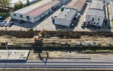 Modernizacja stacji kolejowej Tarnowiec, 16.10.2026 r., fot. Łukasz Bryłowski (3)