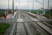 Przejazd kolejowo-drogowy przy przystanku Fiszewo. fot. Andrzej Puzewicz PLK