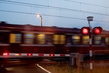 Przejazd kolejowo-drogowy, rogatka, pociąg aut. PLK SA