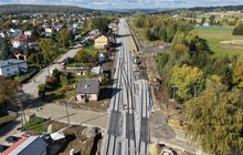 Modernizacja stacji kolejowej Jedlicze, 16.10.2026 r., fot. Łukasz Bryłowski (2)