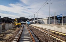 Stacja Katowice, prace prowadzone przy utrzymanym ruchu kolejowym, fot. Łukasz Hachuła, Polskie Linie Kolejowe
