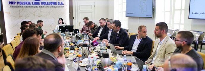 Spotkanie prasowe ws. nowego rocznego rozkładu jazdy, fot. PLK SA (1)