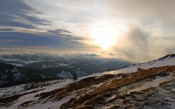 Góry Karkonosze w śniegu fot. Marta Pabiańska PLK