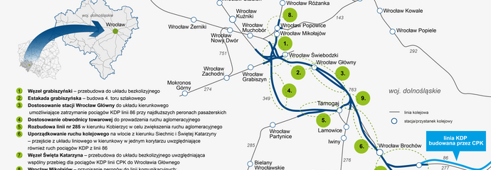 MAPA 1 PLK Wrocław węzeł 17.11.2025