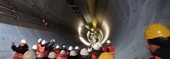 Przejście z mediami w tunelu średnicowym w Łodzi fot. Rafał Wilgusiak