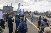 Uczestnicy briefingu