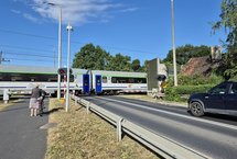 Przejazd kolejowo-drogowy w Oławie, fot. Katarzyna Głowacka PLK SA