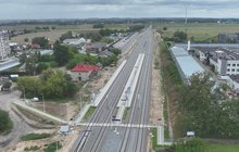 Widok z góry na stację Rypin. fot. Damian Strzemkowski PLK SA