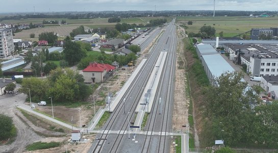 Stacja Rypin Widok z góry na stację Rypin. fot. Damian Strzemkowski PLK SA