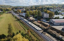 Modernizacja stacji kolejowej Tarnowiec, 16.10.2026 r., fot. Łukasz Bryłowski (2)