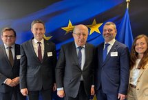 Spotkanie spółek kolejowych z europejskim komisarzem do spraw obrony. fot. PKP SA