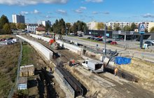 Modernizacja przystanku kolejowego Krosno Miasto, 16.10.2026 r., fot. Łukasz Bryłowski (3)
