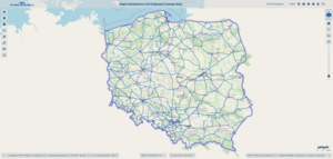 Screen z portalu Interaktywnej mapy kolejowej