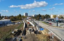 Modernizacja przystanku kolejowego Krosno Miasto, 16.10.2026 r., fot. Łukasz Bryłowski (2)