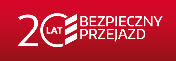 czerwona plansza z napisem 20 lat, po prawej stronie logotyp kampanii